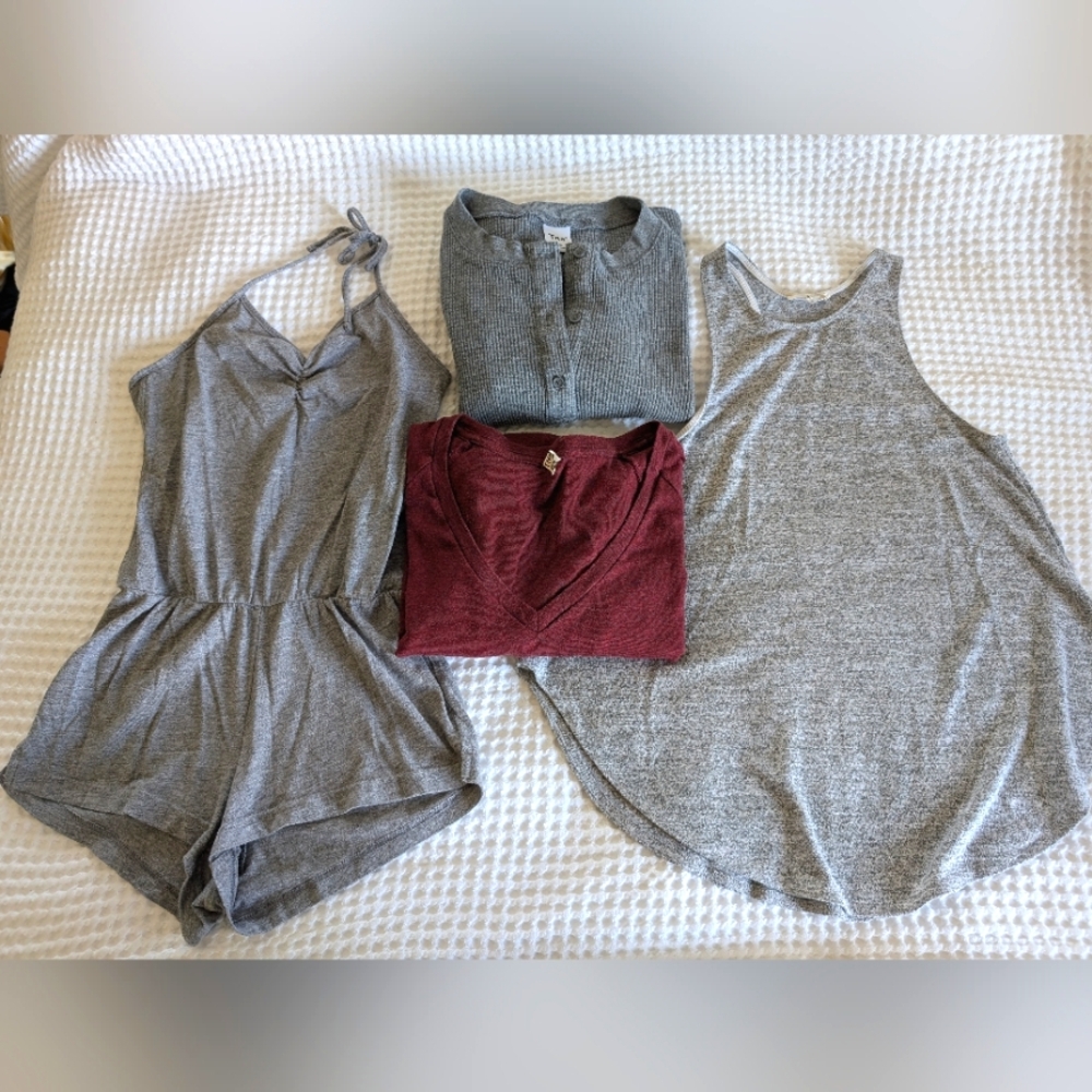 ARITZIA TNA WILFRED FREE Burnette Tank, jumpsuit, Waffle Knit & Sweater XXS